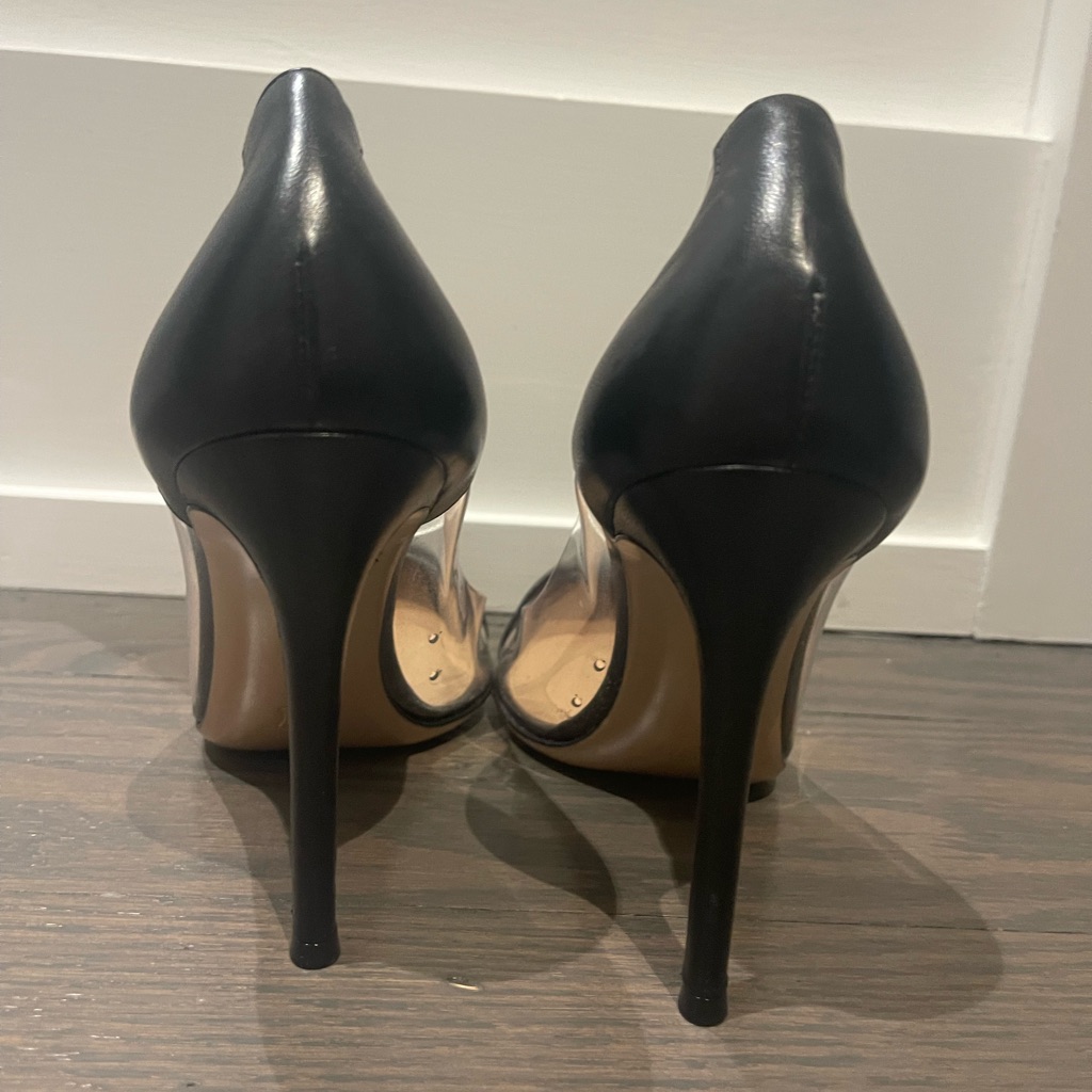 Gianvito Rossi Plexi 70 Leather And Pvc Pumps